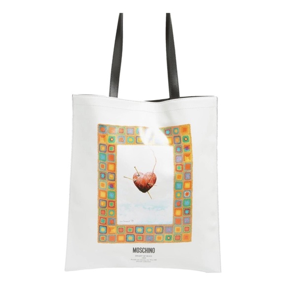 Moschino Handbags - Moschino Couture Heart of Wool Leather Tote NWT